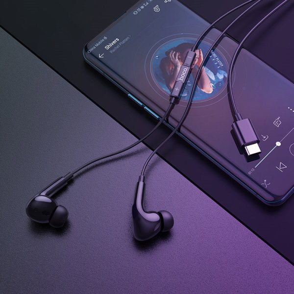 HOCO M1 Pro Wired Earphones - USB-C   12 mm   Black Supply