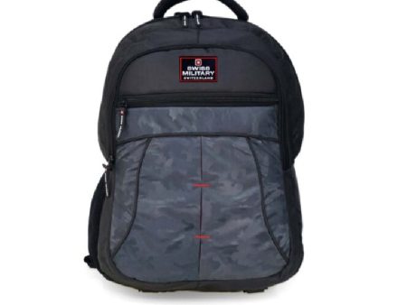 Swiss Military Champ Backpack - Black Grey Cheap