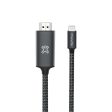 Xtrememac USB-C to HDMI Nylon Braided Cable - 2 Meter   Space Grey Online Hot Sale