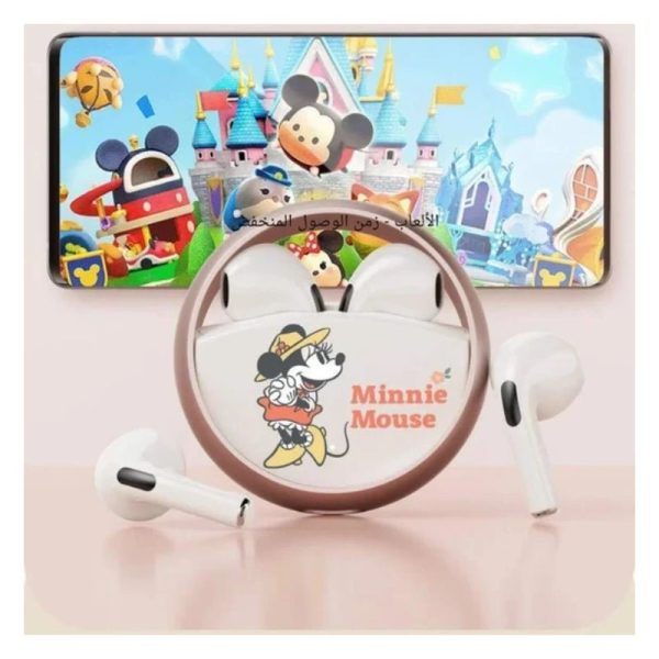 Disney QS-13 Bluetooth Wireless headphones - Minnie Pink Online Hot Sale