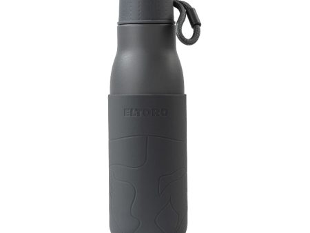 Eltoro Stainless Steel Bottle - 500ml   Grey with Grey Sleeve Cheap