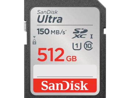 SanDisk Ultra SDHC UHS-I and SDXC UHS-I Card - 512GB   Up to 150MB s Hot on Sale