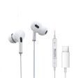 Yesido YH35 in-ear Noise Cancelling Wired Earphone - 1.2M   Type-C - White For Sale