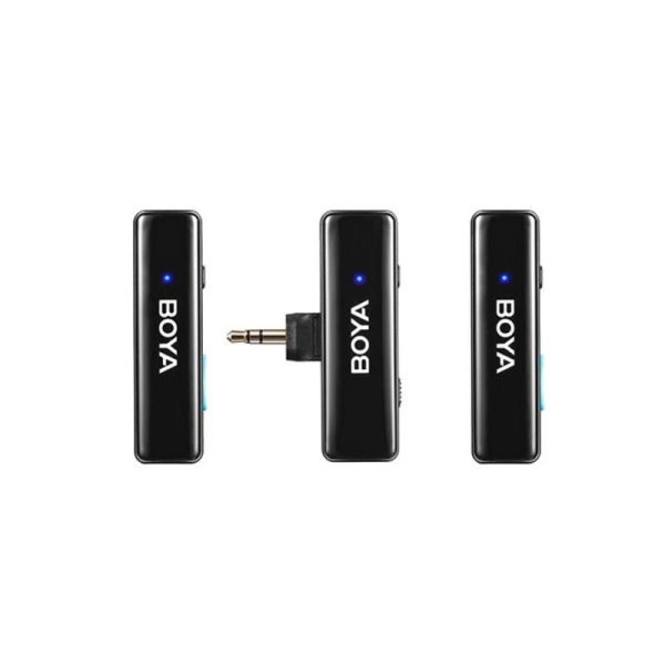 BOYA BOYALINK 2-Person All-in-One Wireless Microphone System - 2.4 GHz   WiFi   Type-C   Lighting   3.5mm Jack - Black Cheap