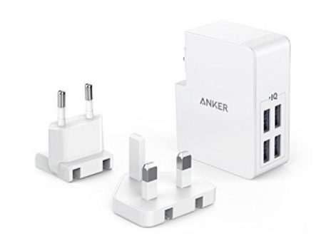 Anker PowerPort 4 Lite Charger - 27W   White For Sale