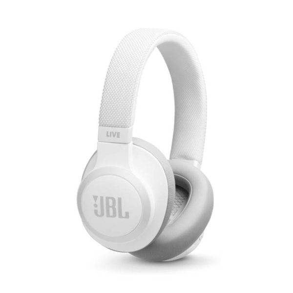 JBL Live 650BTNC Noise Cancelling Headphones - Over-Ear   Wireless   White For Sale