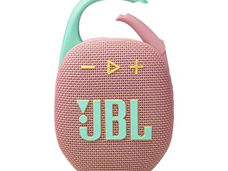 JBL Clip 5 Black Bluetooth Portable Speaker - Stereo   Wireless   Bluetooth - Pink For Cheap