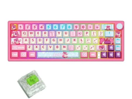 Disney QS-X66 Lotso Series Mechanical Keyboard - Green axis Cheap