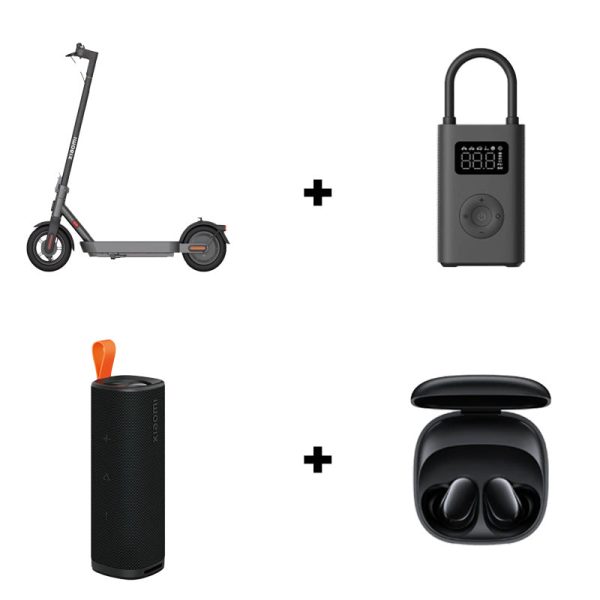 Xiaomi Mi Electric Scooter 4 Pro (2nd Gen) EU Edition + Xiaomi Portable Electric Air Compressor 2 + Xiaomi Sound Outdoor 30W + Redmi Buds 6 Play - Bundle Offer Discount