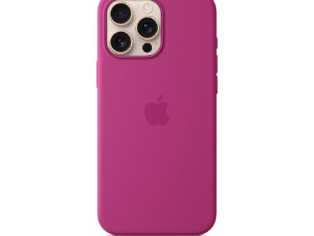 Apple Silicone Case with MagSafe - Apple iPhone 16 Pro   Fuchsia Supply