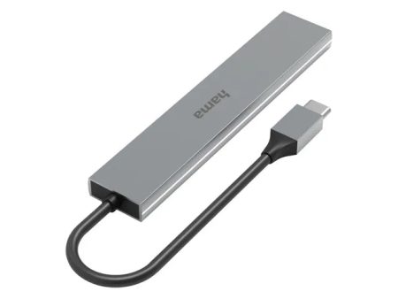 Hama 4-in-1 USB-C Hub, USB 3.2 Gen1, 5 Gbit s - Anthracite For Cheap