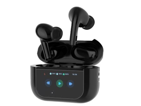 Porodo Blue Earbuds Pro2 - 1.47  Touch   Wireless   ANC   USB-C   Black Online now