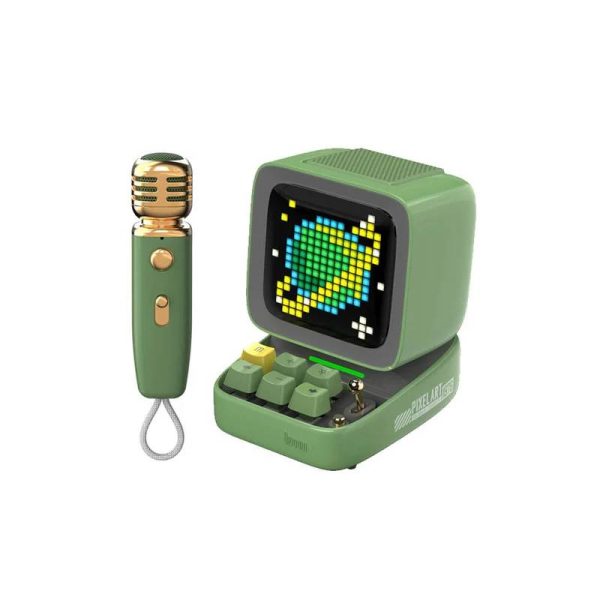 Divoom DitooMic Bluetooth Speaker With Microphone Karaoke Function - Green For Discount