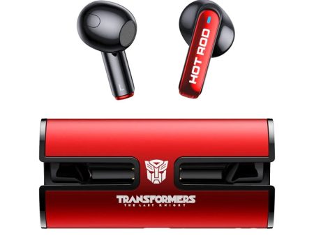 Transformers TF-T02 Wireless Bluetooth Earbuds - Red Fashion