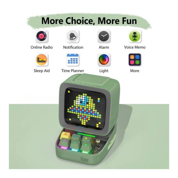 Divoom DitooMic Bluetooth Speaker With Microphone Karaoke Function - Green For Discount