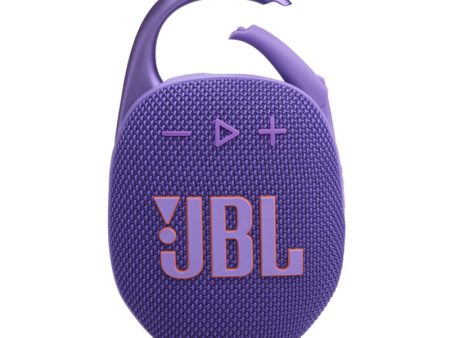 JBL Clip 5 Black Bluetooth Portable Speaker - Stereo   Wireless   Bluetooth - Purple For Sale