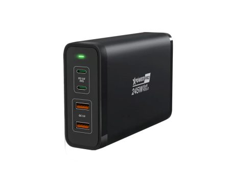 XPower Pro Gx245 4-Port PD Gan Desktop Charger - 245W   Black Hot on Sale