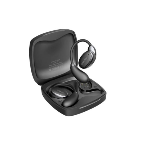 Porodo Soundtec Aero Tune Open Earbuds - Wireless   Black on Sale