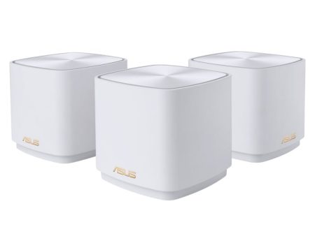 ASUS (XD4) ZenWi-Fi AX Mini Whole Home Mesh Wi-Fi 6 - 5GHz (1201 Mbps)   Gigabit WAN   Gigabit LAN (3-Pack) - White For Sale