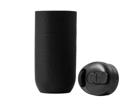 Eltoro Bottle Sleeve with Straw Lid - Black Discount