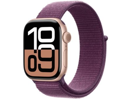 Apple Watch Series 10 with Sport Loop - LTPO OLED   64GB   42mm   Bluetooth   Wi-Fi   Plum Fashion