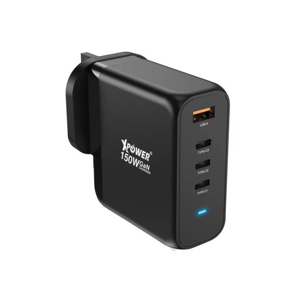 XPower GW150B 4 Output PD 3.0 Gan Wall Charger - 150W   Black Online Hot Sale