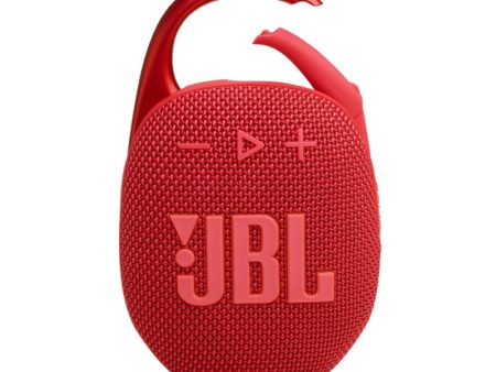 JBL Clip 5 Black Bluetooth Portable Speaker - Stereo   Wireless   Bluetooth - Red Online Hot Sale