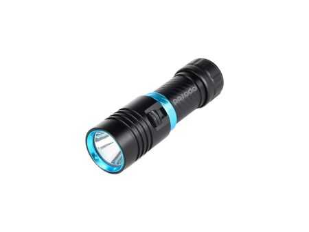 Porodo 1200 lumens waterproof flashlight - Black Online