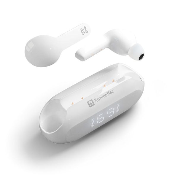 Xtrememac X-Twist - In-Ear   Bluetooth 5.2   USB Type-C   White - Earbuds For Sale