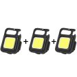 Cob Rechargeable Keychain Light For Fishing, Walking And Camping - (3-Pack) Cheap