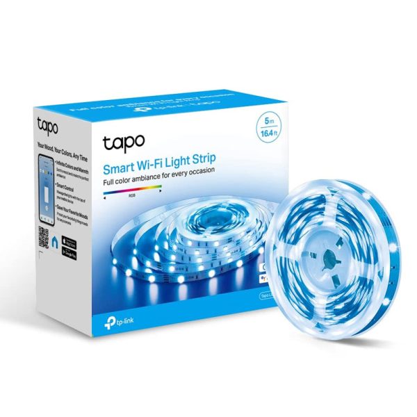 TP-Link (Tapo L900-5) Smart Wi-Fi Light Strip - 5M LED   Corded   2.4 GHz - White Online now