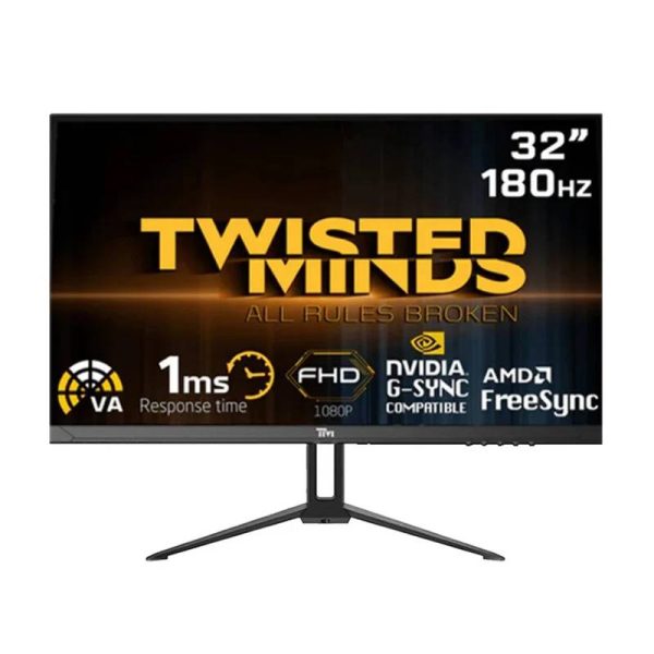 Twisted Minds - 32  FHD   VA   1ms   180Hz   Display Port   HDMI   Audio Out - Gaming Monitor Online now