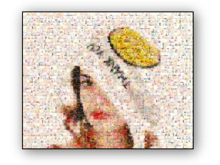 Photo Mosaic Canvas Print Online now