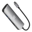 Xtrememac Card Reader - 6-in-1   USB-C   Silver Online Hot Sale