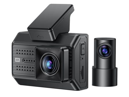 Yesido KM15 4K+IK Dual Dash Camera - 2  IPS   3840 Full HD   USB   Type-C   24 7 - Black Fashion