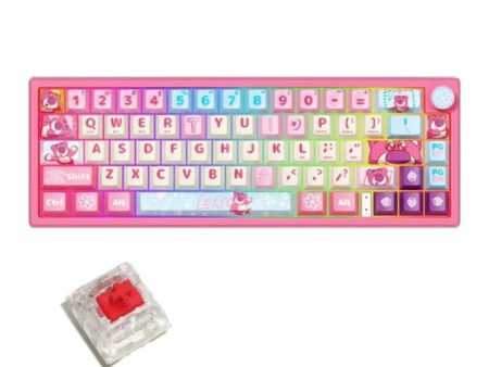 Disney QS-X66 Lotso Series Mechanical Keyboard - Red axis For Cheap