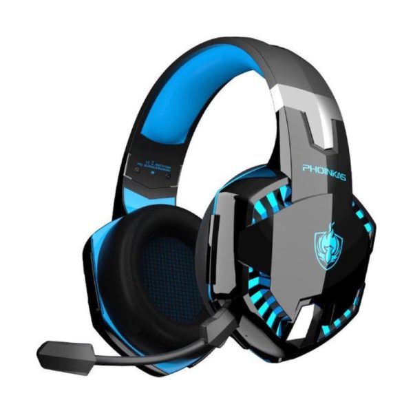 PHOINIKAS G2000BT Gaming Headphones with Adapter - Blue Online