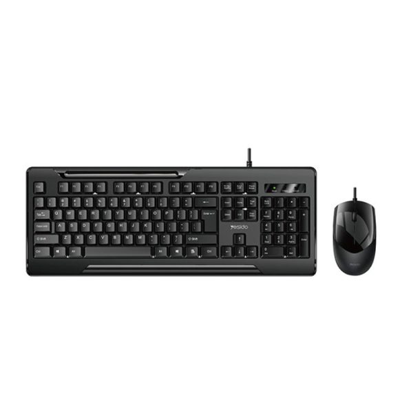 Yesido KB14 Wired Keyboard Mouse Combo Keyboard Mouse Set - 1.5M   USB   104 keys - Black For Sale