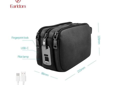 Earldom ET-BG08 Smart Anti-theft Fingerprint Lock Handbag - Black Sale