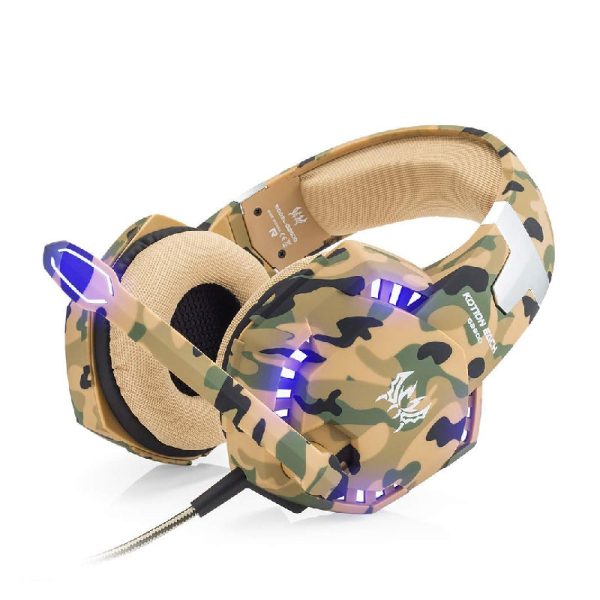 Kotion Each G 2600 Gaming Headphone - Camo Yellow Online Hot Sale