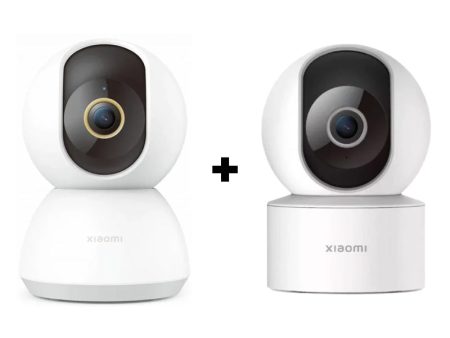 Xiaomi Smart Camera C300 - 2K   Wi-Fi + C200 Outdoor Smart Camera - 1080p   White - Bundle Offer For Cheap