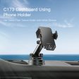 Yesido C173 Dashboard Spring Clip Holder - Black Hot on Sale