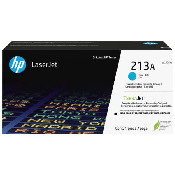 HP 213A Cyan Original LaserJet Toner Cartridge - 3000 Pages   Cyan Color   Toner Cartridge For Cheap