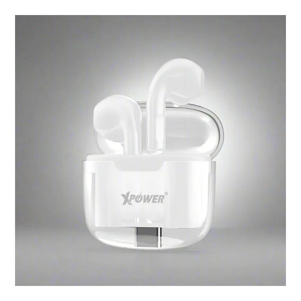 XPower BSE10+ True Wireless Bluetooth Earbuds - Transparent White Online now