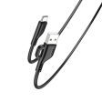 YESIDO CA105 8 Pin Charging Data Cable with Hook - 1.2M   USB - Black Hot on Sale