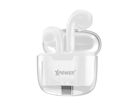 XPower BSE10+ True Wireless Bluetooth Earbuds - Transparent White Online now