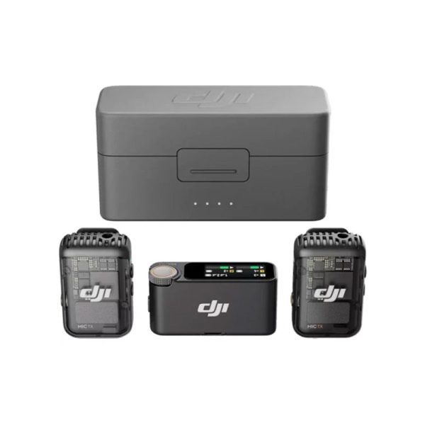 DJI Mic 2 Digital Wireless Dual Microphone Kit Charging Case - 3.5mm Jack   USB   Lightning   Type-C - Black Cheap