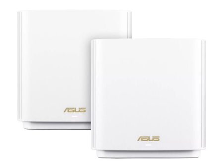 ASUS (XT8) ZenWi-Fi AX6600 Whole Home Tri-Band Mesh WiFi 6 - 5GHz (1201 Mbps)   USB 3.1 Gen 1   Gigabit WAN   Gigabit LAN - White (2-Pack) on Sale