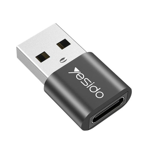 Yesido GS09 OTG Connector Adapter - USB   Type-C - Black Online Hot Sale