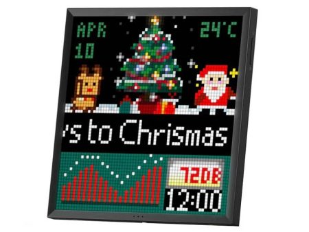 Divoom Pixoo-64 WiFi Pixel Art Cloud Display 64 X 64 LED Digital Frame - Black Online